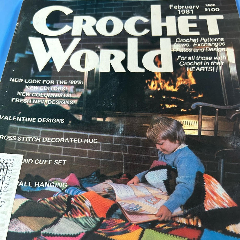Vintage Crochet World Magazine February 1981